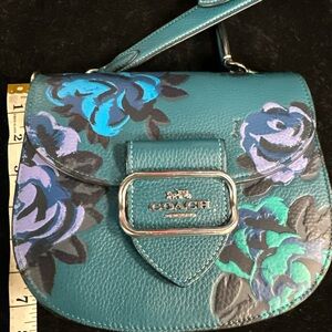 Coach Teal Floral Women's crossbody Bag
